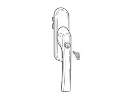 Ручка RotoLine 26лого ключ RO5.4 ALU 378917